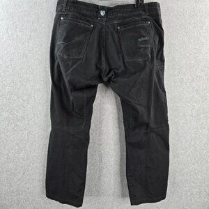 Kuhl Defyr Pants Mens 42x30 Fits 38x28 Black Vintage Patina Hiking Trail Gusset